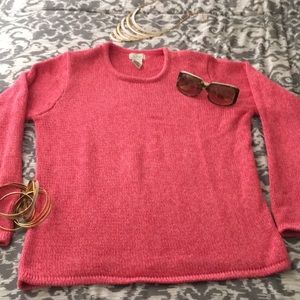 L.L.Bean pink sweater